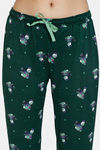 Zivame Snowman Knit Poly Pyjama Set - Mountain View — thumbnail 10